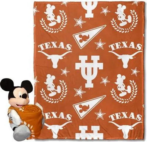 Vista 12 de Northwest NCAA Unisex-Adult Character Hugger Pillow & Silk Touch Throw Blanket Set