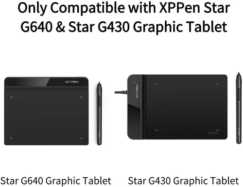 Vista 2 de XPPen PN01 - Lápiz capacitivo sin batería, 8192 niveles de sensibilidad a la presión del bolígrafo, solo compatible con XPPen Star G640 y Star G430