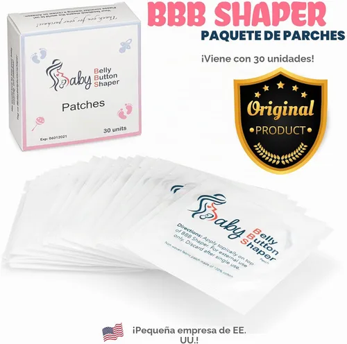 Vista 2 de Parches para el ombligo para bebé, 30 piezas, parches de algodón imprescindibles para el bebé, parches para el ombligo del bebé, moldeador