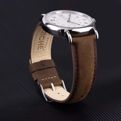 Vista 2 de Ritche Quick Release Leather Watch Band 18mm 19mm 20mm 21mm 22mm 23mm 24mm Leather Watch Strap