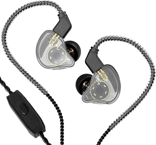 Vista 12 de KZ ZSN PRO X - Audífonos con 1BA y 1DD, KZ de alta fidelidad en el oído, audífonos de alta resolución en el oído con micrófono (azul)