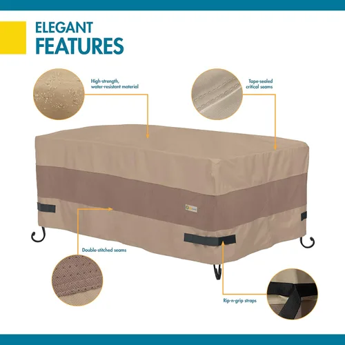 Vista 9 de Duck Covers Elegante cubierta rectangular impermeable para hoguera de 54 pulgadas