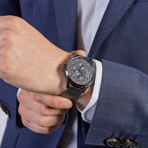 Vista 5 de Tommy Hilfiger 1791612 - Reloj de cuarzo para hombre con correa de acero inoxidable