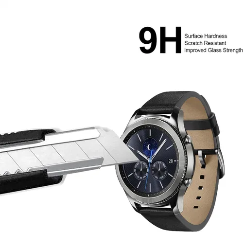 Vista 4 de Supershieldz Protector de pantalla de vidrio templado diseñado para Huawei Watch 2 y Huawei Watch 2 Classic, (cobertura de pantalla completa)