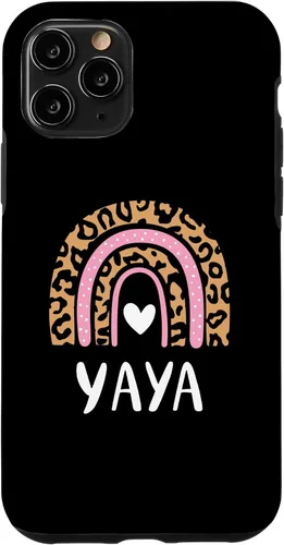 Vista 29 de Yaya Leopard Print Rainbow Cute Mothers Day Funny Yaya Case for iPhone 16