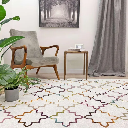 Vista 25 de Alfa Rich 5x8 Alfombras lavables de oro ámbar para sala de estar, dormitorio, cocina, de algodón, aptas para mascotas