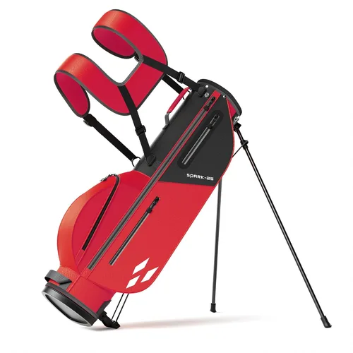 Vista 10 de Bolsa de Golf con Soporte Junior - Bolsa de Golf Juvenil para Edades 6-14, Bolsa de Golf con Soporte Ligera para Niños