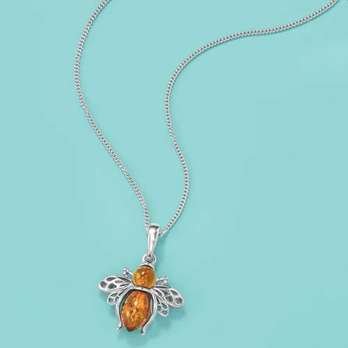 Vista 4 de Ross-Simons Bumblebee Pendant Necklace in Sterling Silver