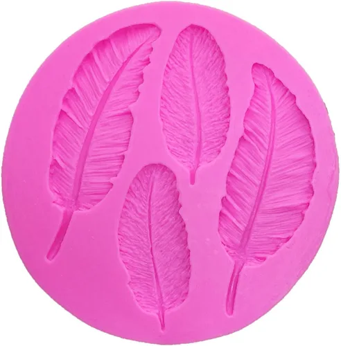 Vista 5 de Molde de plumas de pájaros 3D, moldes de silicona 100% de grado alimenticio, antiadherentes, decoración de tartas, chocolate, chicle de caramelo