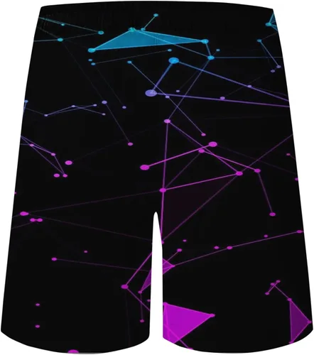 Vista 4 de EELHOE Men's Outfit Lightweight Regular Fit Short Sleeve Graphic Tees Printed Shorts Breathable Athletic Suit