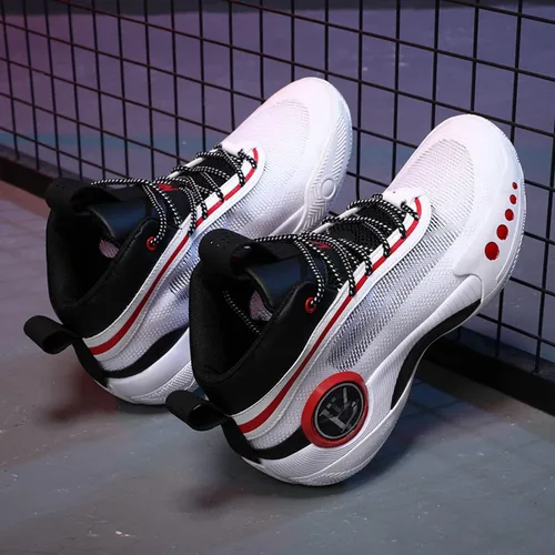 Vista 3 de Zapatos de baloncesto para hombre tenis de baloncesto de alta calidad para adolescentes tenis de baloncesto antideslizantes zapatos deportivos