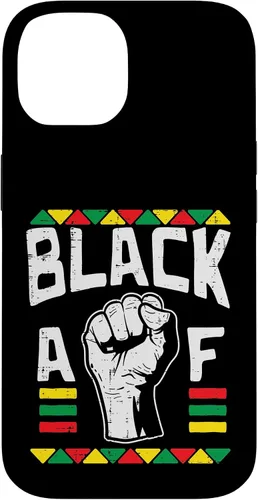 Vista 4 de Black AF Fist Dashiki Kente Pride BLM African American Gift Case for iPhone 17