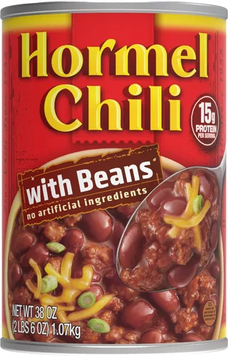 Vista 14 de Hormel Chili con frijoles, 25 onzas