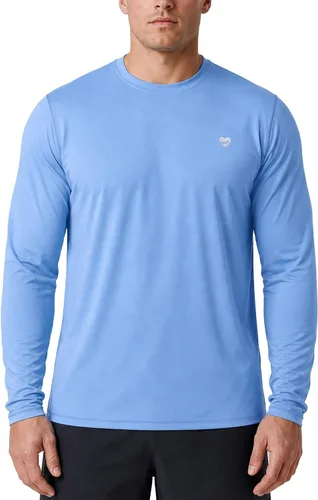 Vista 14 de Zengjo - Camiseta de manga larga de Baselayer para hombre, ligera, para correr Negro