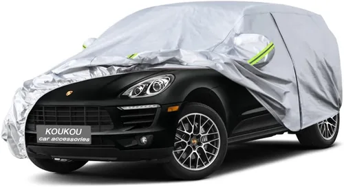 Vista 160 de KouKou Funda impermeable para automóvil SUV adecuada para BMW X1 de 2009 a 2025, 7 capas a prueba de viento para todo tipo de clima, cubierta