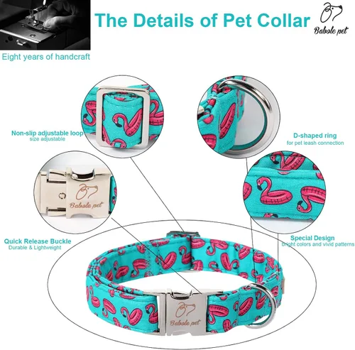 Vista 259 de Collar para perros del 4 de julio, collares patrióticos azules para cachorros y perros pequeños, ligero y ajustable 1776 collares para cachorros