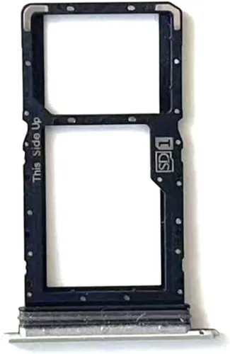 Vista 2 de Bandeja de tarjeta SIM de repuesto para Boost Celero5G / Celero 5G (plateado) con bandeja para tarjeta SIM y pin de expulsión abierto