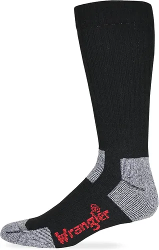 Vista 2 de Wrangler Calcetines de algodón con punta de acero para hombre, 2