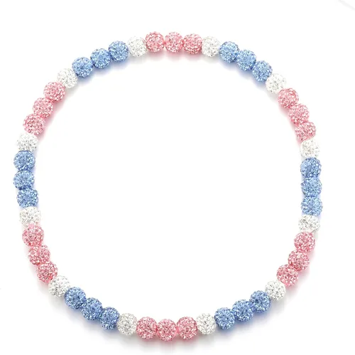 Vista 37 de Collar de Cadena de Béisbol con Perlas para Hombres, Regalos de Collar de Béisbol de la Colección Bling Ice para Niños, Collar de Accesorios