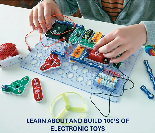 Vista 7 de Snap Circuits Kit de Exploración de Electrónica de Luz Más de 175 Emocionantes Proyectos STEM Manual de Proyectos a Todo Color Más de 55