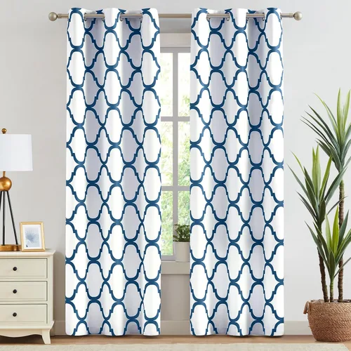 Vista 50 de Melodieux - Cortinas de bolsillo de moda marroquí para cocina, cafetería o baño, pequeñas ventanas