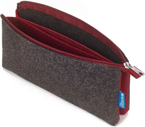 Vista 2 de ProFolio by Itoya, Midtown Pouch - 5 x 9 pulgadas, carbón/granate