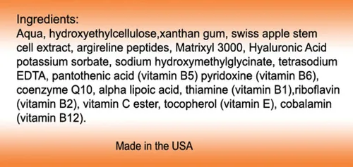 Vista 2 de DNA Code®- Suero complejo de células madre de manzana suiza con Argireline, Matrixyl 3000, ácido hialurónico, CoQ10. 2 onzas