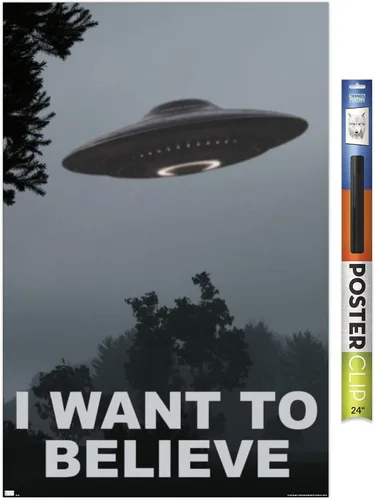 Vista 14 de Trends International Póster de pared con texto en inglés "I Want To Believe