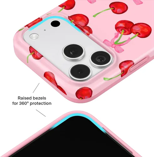 Vista 638 de VELVET CAVIAR Funda para iPhone 15, compatible con MagSafe, probada contra caídas de 10 pies, fundas protectoras de diseño, leopardo color rosa