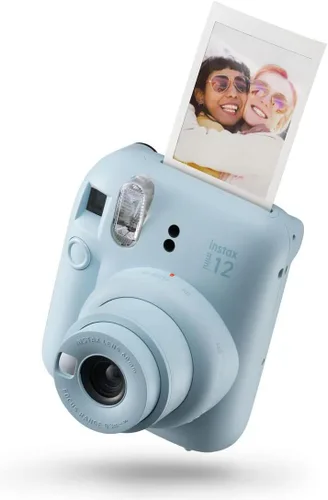 Vista 2 de Fujifilm instax Mini 12 - Cámara instantánea con paquete de 40 películas de disparo, color azul pastel