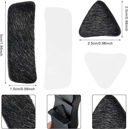 Vista 2 de Reposo de flecha de arco recurvo para el cabello, soporte para flechas para el cabello, soporte adhesivo de piel, almohadilla de piel de arco largo