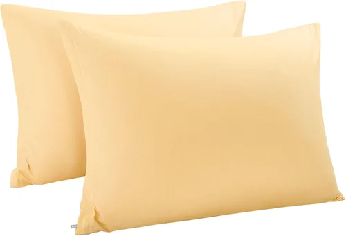 Vista 19 de uxcell Fundas de almohada tejidas de 100% algodón egipcio, fundas de almohada suaves y transpirables con cierre de cremallera, 2 fundas de almohada