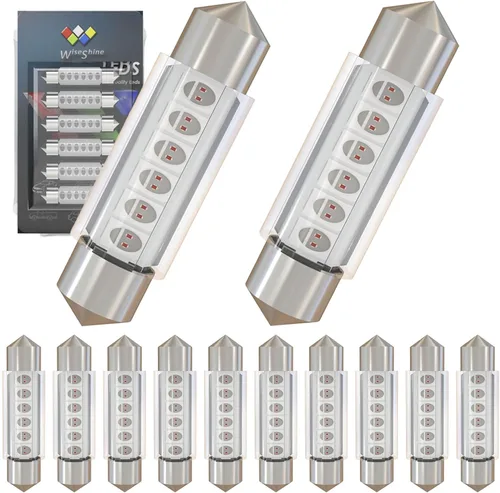 Vista 9 de Bombilla LED Festoon C5W de 38mm 39mm DE3425 DE3423 Bombillas LED Ámbar Amarillo Festoon 6418 6411 6423 Bombilla LED DC 12V para Luces Interiores