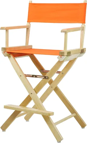 Vista 84 de Casual Home - Silla de director de 18 in, marco negro, lona negra, altura clásica Marco negro - Madera maciza