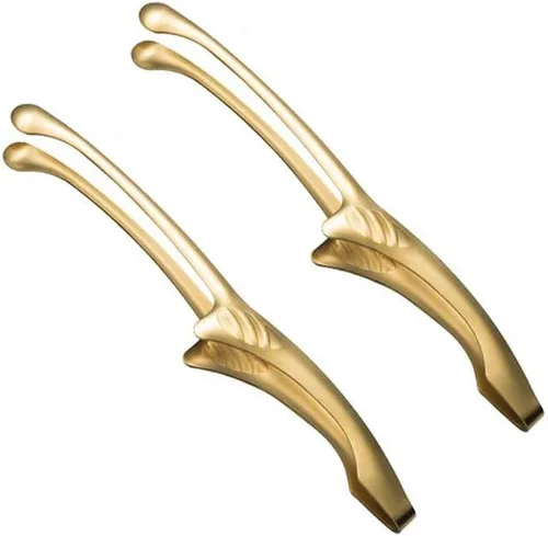 Vista 9 de 2 pinzas de acero inoxidable de 7.9 pulgadas para servir alimentos, pinzas de cocina de pie para parrilla, buffet