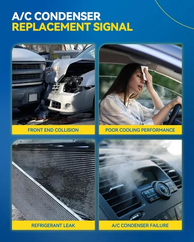Vista 5 de PHILTOP Reemplazo del condensador de aire acondicionado para Chevrolet Malibu 2004-2012, Classic 2004-2005, Saturn Aura 2007-2009, Pontiac G6
