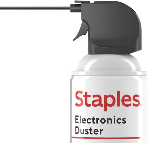 Vista 3 de Staples Plumero de aire comprimido – 10 oz. Lata para electrónica, teclados y dispositivos de oficina