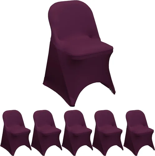 Vista 50 de YOUR CHAIR COVERS - Funda para silla plegable de elastano elástica, color negro