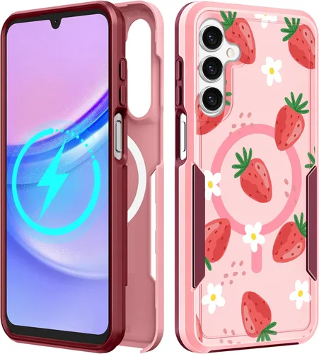 Vista 221 de Funda para Moto G 5G 2024 – Compatible con MagSafe para mujeres y niñas, bonita funda protectora magnética para teléfono, diseño femenino Kawaii