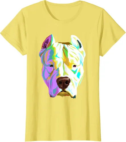 Vista 77 de Colorida camiseta Dogo Argentino, Negro, S