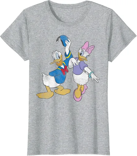 Vista 5 de Disney Mickey and Friends Donald and Daisy - Camiseta desgastada Blanco