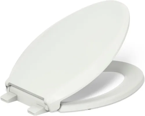 Vista 52 de KOHLER 4639-RL-0 Cachet ReadyLatch Asiento de inodoro redondo con cierre suave, color blanco