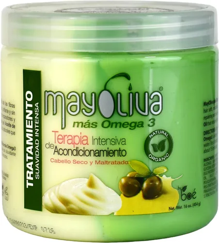 Vista 4 de Boe Mayoliva Terapia de acondicionamiento intensivo para cabello seco y dañado, 8.5 onzas, 8.5 onzas