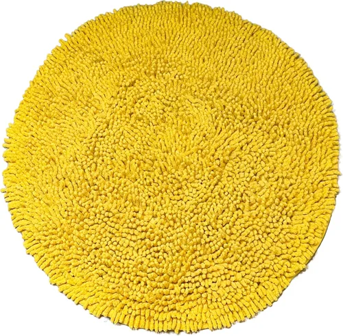 Vista 10 de Chardin home Alfombra de baño redonda rosa intenso, alfombra de baño bohemia de 2 pies, también perfecta para habitaciones de niños, guarderías