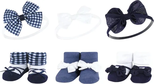 Vista 34 de Hudson Baby Conjunto de regalo de diadema y calcetines para niña Puntos rosados