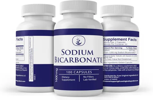 Vista 4 de Pure Original Ingredients Bicarbonato de sodio (100 cápsulas) siempre puro