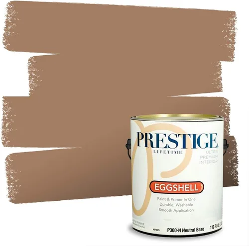 Vista 133 de PRESTIGE Pintura exterior e imprimación en uno, bronceado Aberdeen, plano, 1 galón