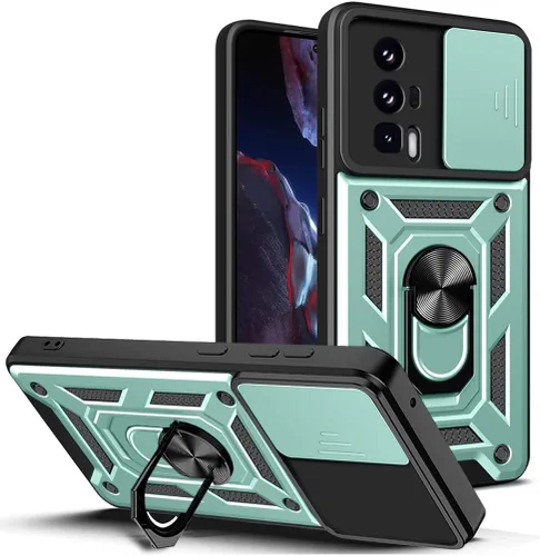 Vista 103 de Compatible con Tecno Camon 18P Bracket Shell, Slide Camera Lens Cover Case Azul