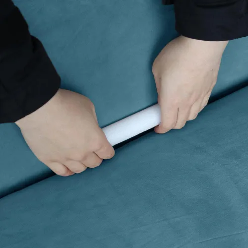 Vista 4 de Funda elástica de terciopelo en forma de L para sofá esquinero de 5 asientos, fundas para sofá esquinero para sofá seccional, fundas de sofá