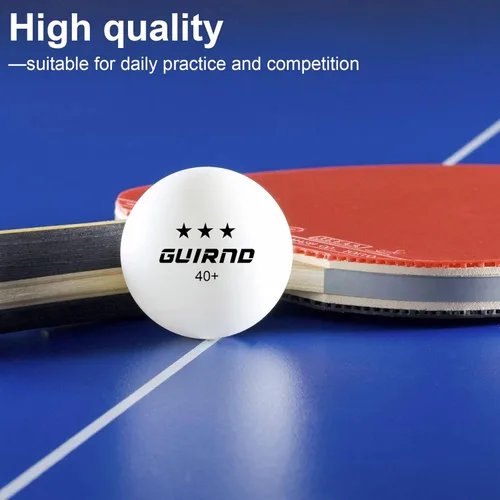 Vista 3 de 20 paquetes de pelotas de ping pong, pelotas de tenis de mesa de 3 estrellas, más de 40 pelotas de pong para competencia y juego recreativo, pelota